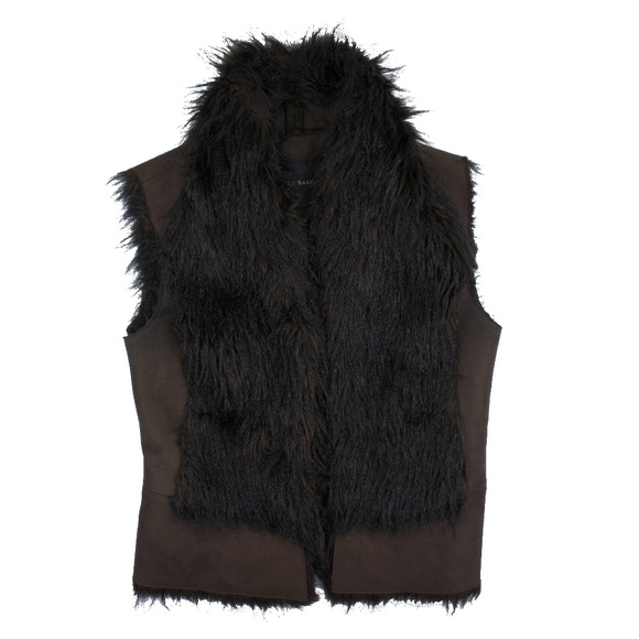 black fur vest zara